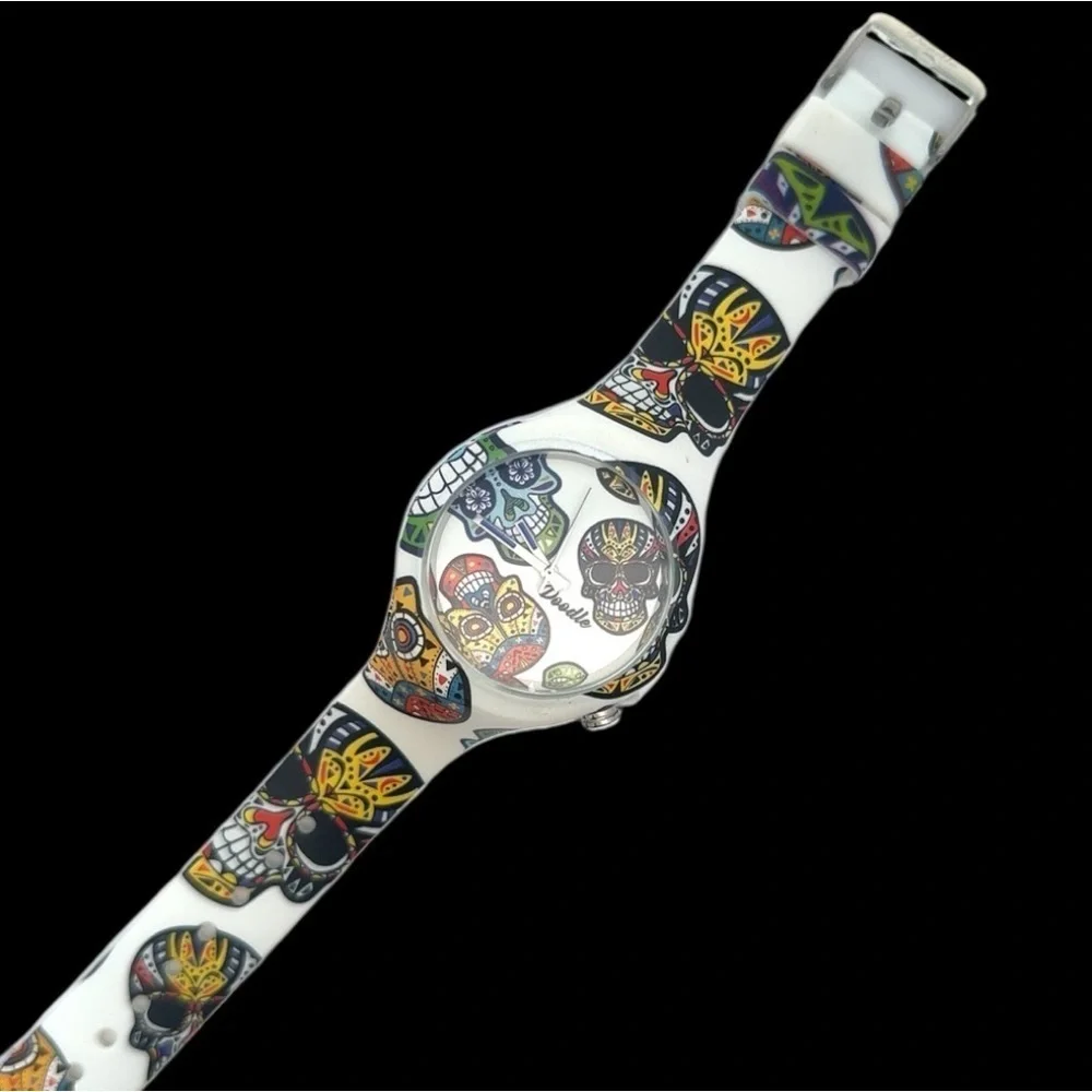 Doodle White Watch White Calvaras Mood NWT